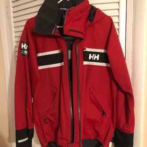 Red helly Hansen/windbreaker